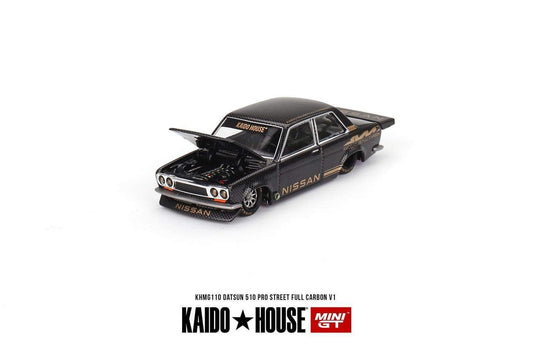 Mini GT x Kaido House Datsun 510 Pro Street  Full Carbon V1 #110