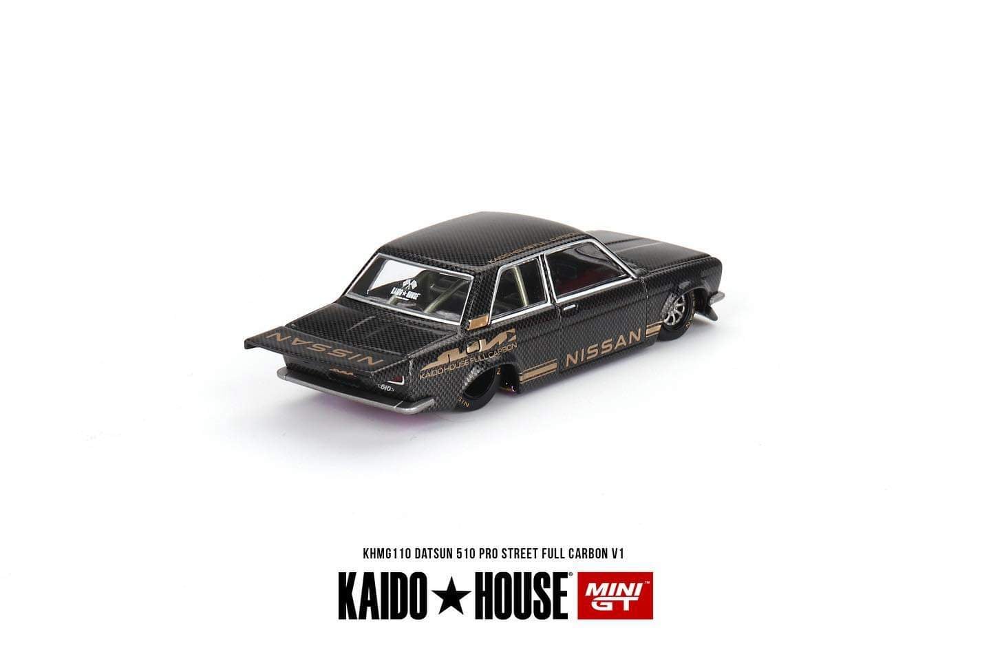 Mini GT x Kaido House Datsun 510 Pro Street  Full Carbon V1 #110