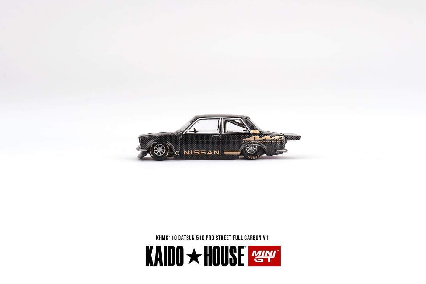 Mini GT x Kaido House Datsun 510 Pro Street  Full Carbon V1 #110