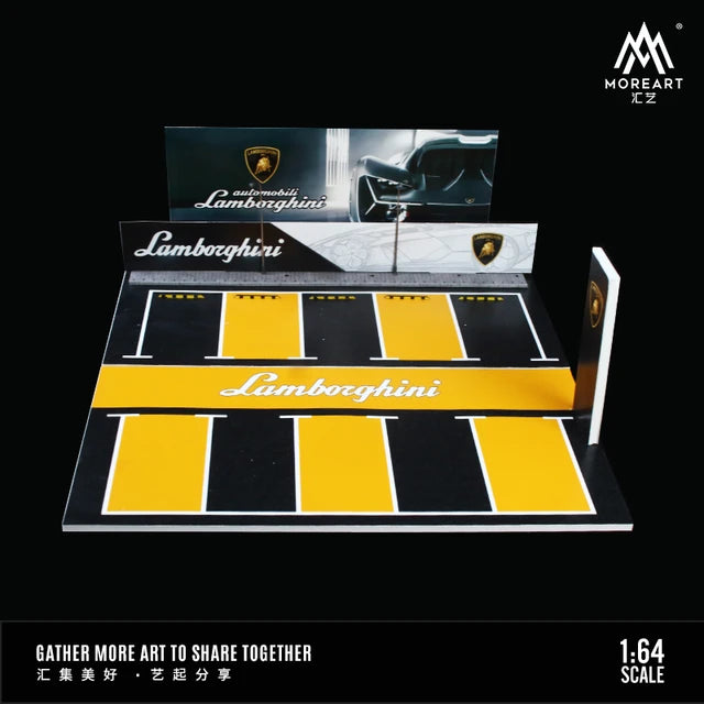 MoreArt 1/64 Lamborghini Light up Car park Diorama