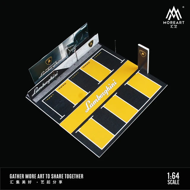 MoreArt 1/64 Lamborghini Light up Car park Diorama