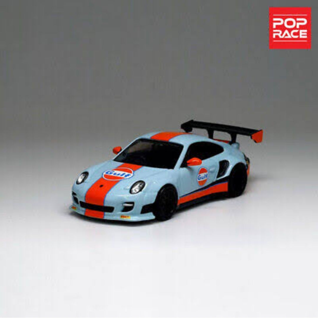 Pop Race P64 Porsche 997 lbwk Gulf livery