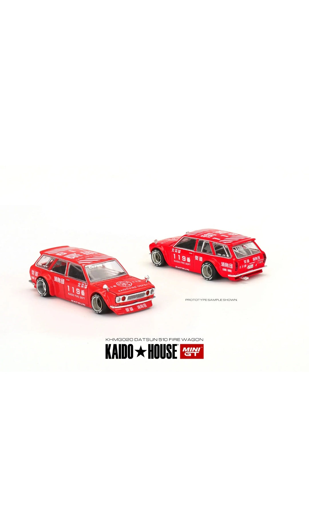 Kaidohouse Mini Gt #020 Datsun 510 wagon Kaido Fire Dept