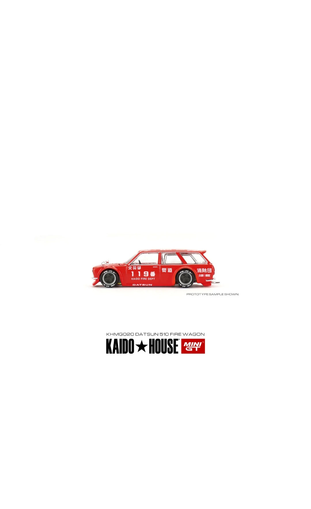 Kaidohouse Mini Gt #020 Datsun 510 wagon Kaido Fire Dept