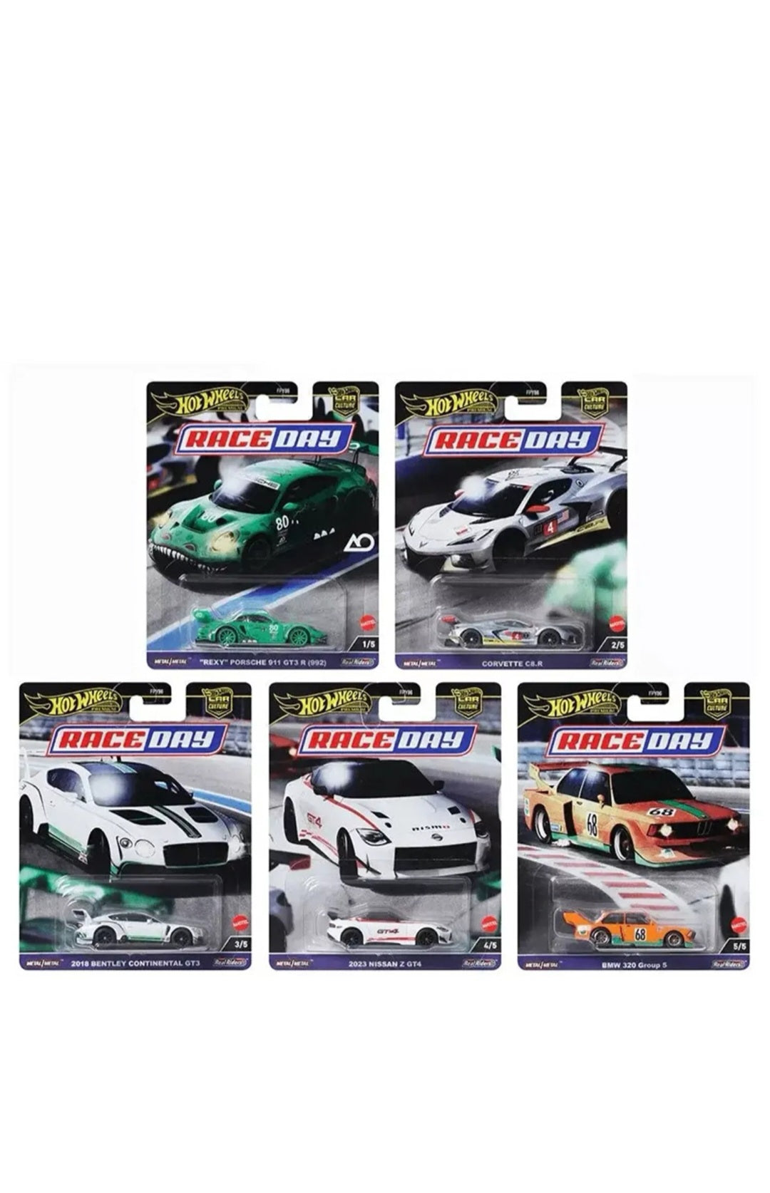 Hot wheels Premium Race Day 2024 Wave 3 complete set of 5