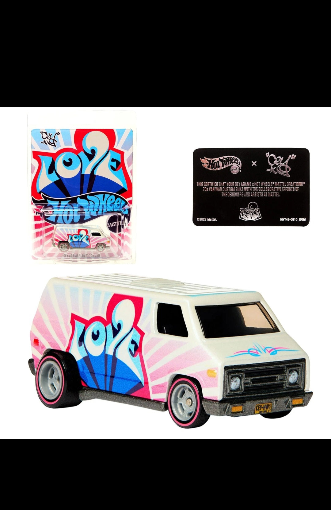 Hot Wheels x Cey Adams Love 70's Dodge Van - Mattel Creations Collaboration RLC