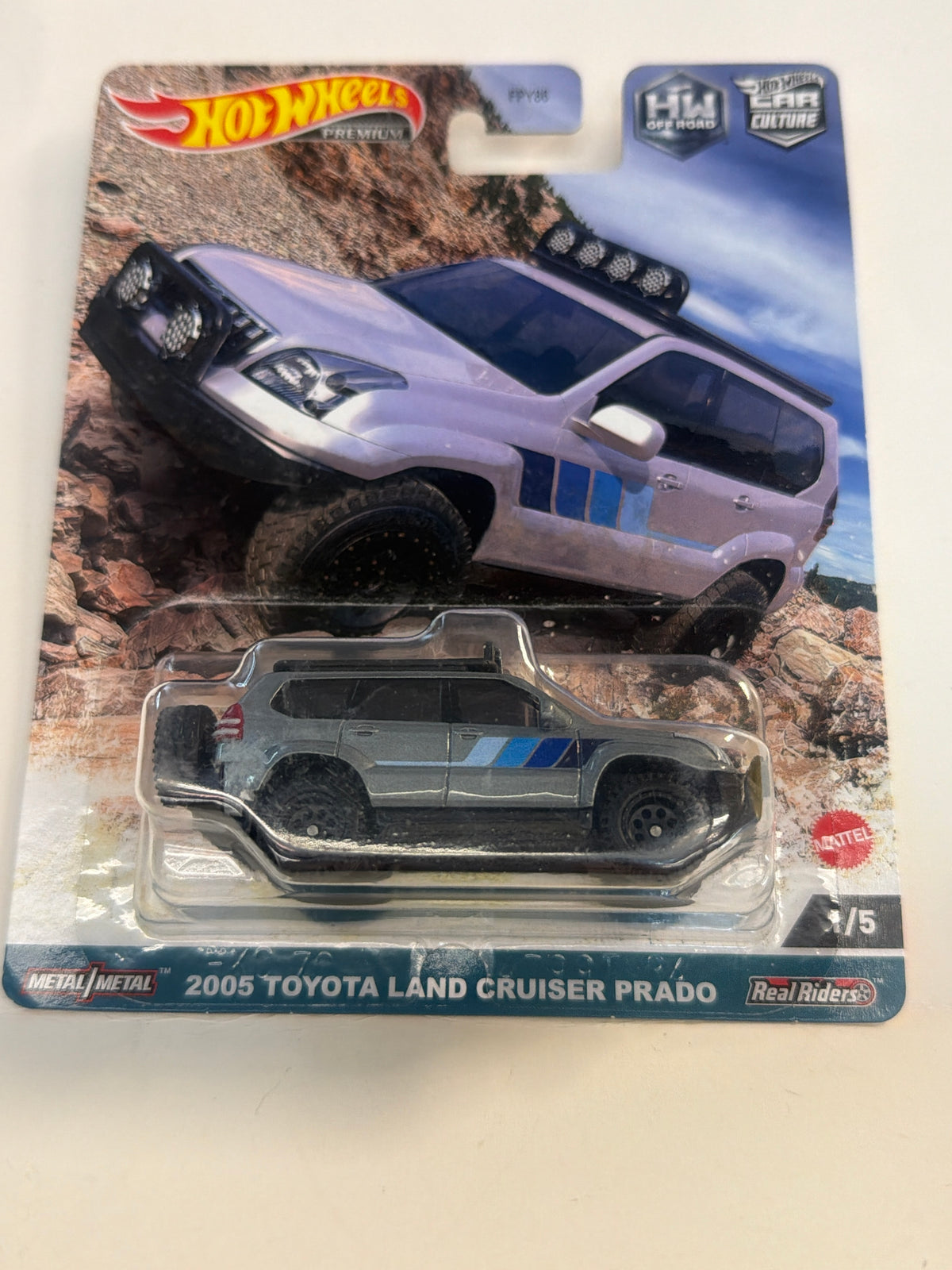 Hot Wheels car culture premium '05 Toyota Land Cruiser Prado [Silver]