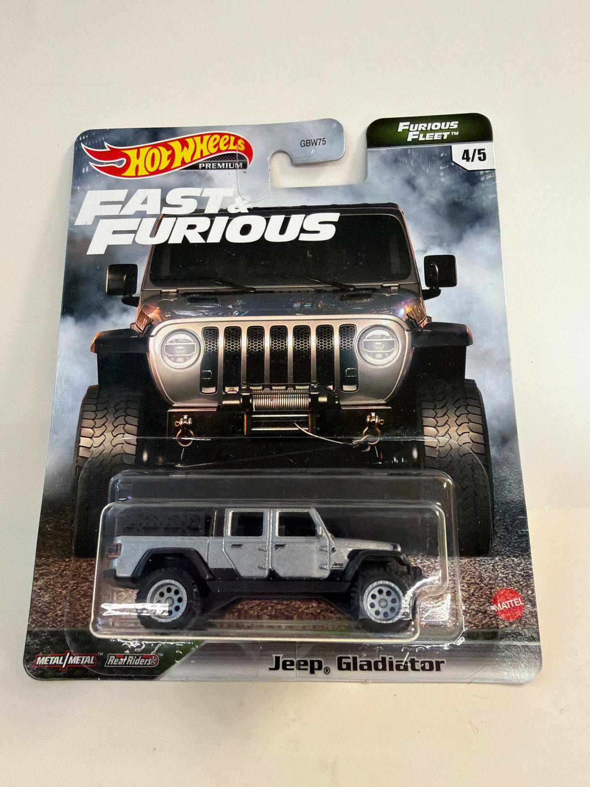 HOT WHEELS PREMIUM - JEEP GLADIATOR - FURIOUS FLEET - SILVER