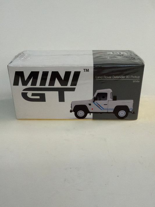 Mini GT Land Rover Defender 90 Pickup White no338