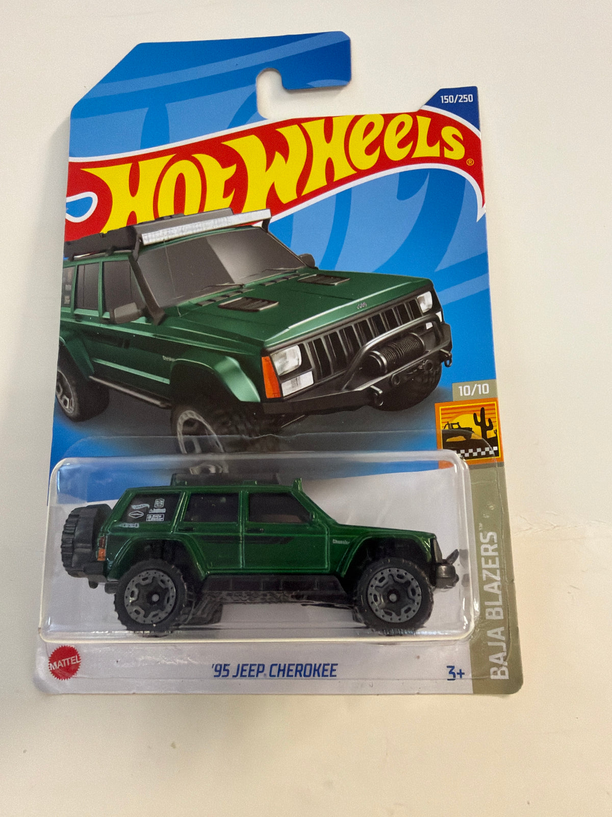 Hot Wheels ‘95 Jeep Cherokee Green 2022  baja blazers