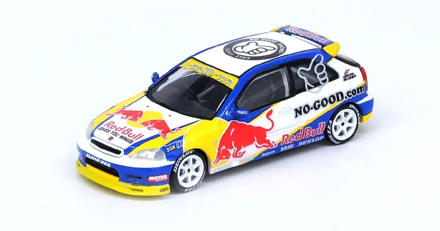 Inno64 Honda Civic Type-R Ek9 Redbull Livery 'No Good Racing'