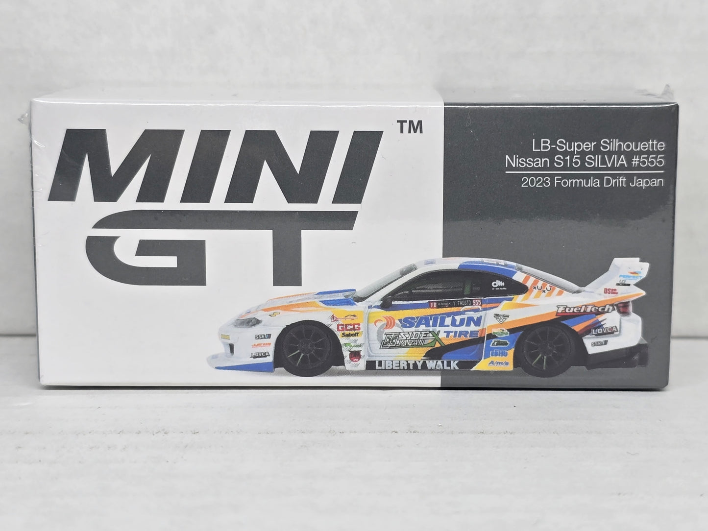Mini Gt 
Lb Super Silhouette 
Nissan Silvia S15
2023 Formula Drift Japan 
#555