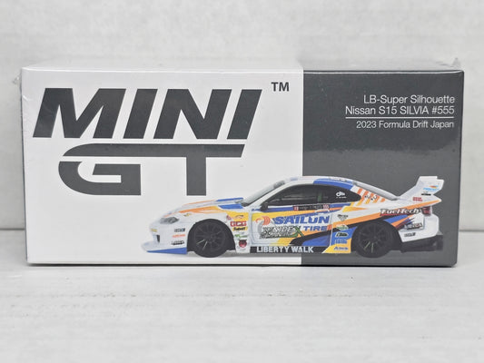 Mini Gt 
Lb Super Silhouette 
Nissan Silvia S15
2023 Formula Drift Japan 
#555
