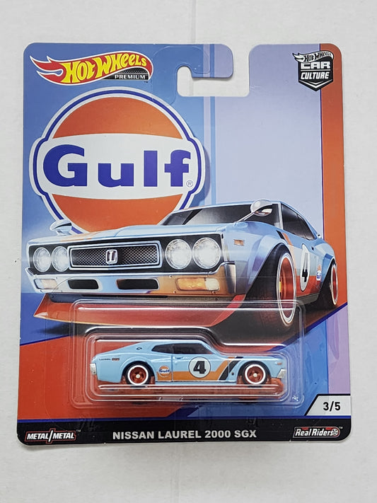 Hot Wheels Premium Car Culture Gulf Nissan Laurel 2000 SGX