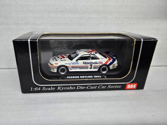 Koyosho 
1/64
Nissan Skyline GT-R R32 
Reebok Skyline 1991