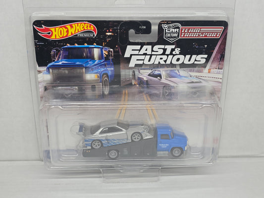 Hot Wheels 
Team transporter 
Fast and furious 
Lbwk Skyline Er34 Super Silhouette Fnf Livery