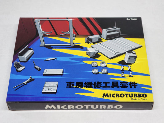 Micro Turbo Garage Tools set 1/64 Diorama