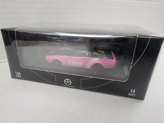 Timemicro 1/64 Lbwk Nissan Skyline 2000 Gtr Kenmeri Black and Pink