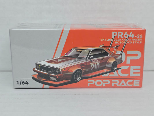 PopRace 
Skyline C210 Kaido Racer
Bosozoku Style 
Orange 
#26