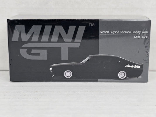 Mini Gt 
Nissan Skyline Kenmeri 
Liberty walk 
Matt black