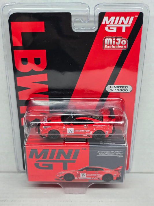 Mini Gt 
LB Silhouette 
Works Nisssn 35Gt-RR 
Version 1 Lbwk 
Exclusive