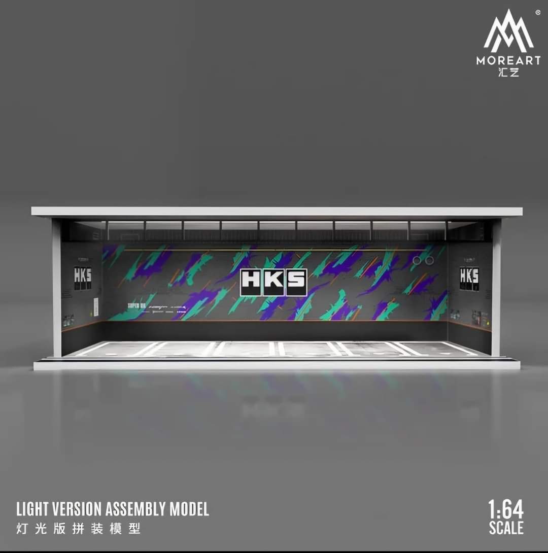 MoreArt 1/64 HKS Light up Assembly scene Diorama