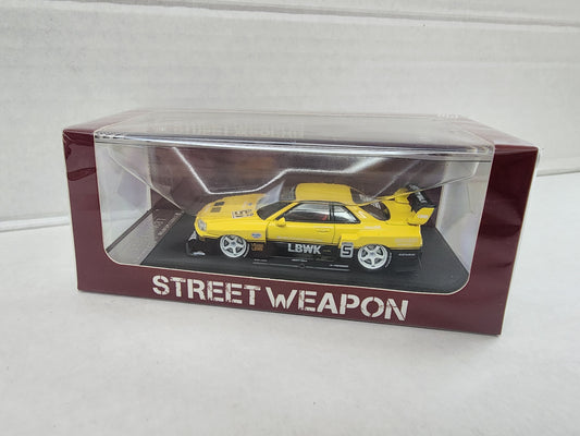 Street Weapon 1/64 NISSAN GT-R ER34 #5 LBWK Yellow