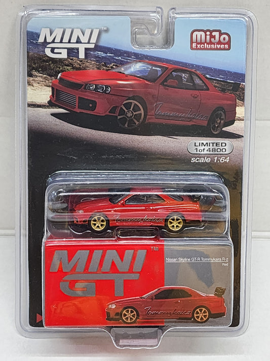 Mini GT Nissan GT-R R34 Tommykaira RZ Red