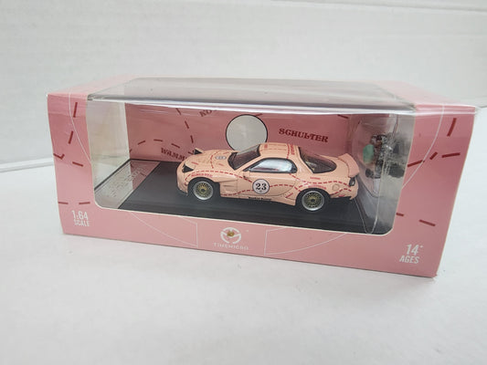 Timemicro 1/64 Mazda rx7 Fd3s Rocket Bunny in Pink