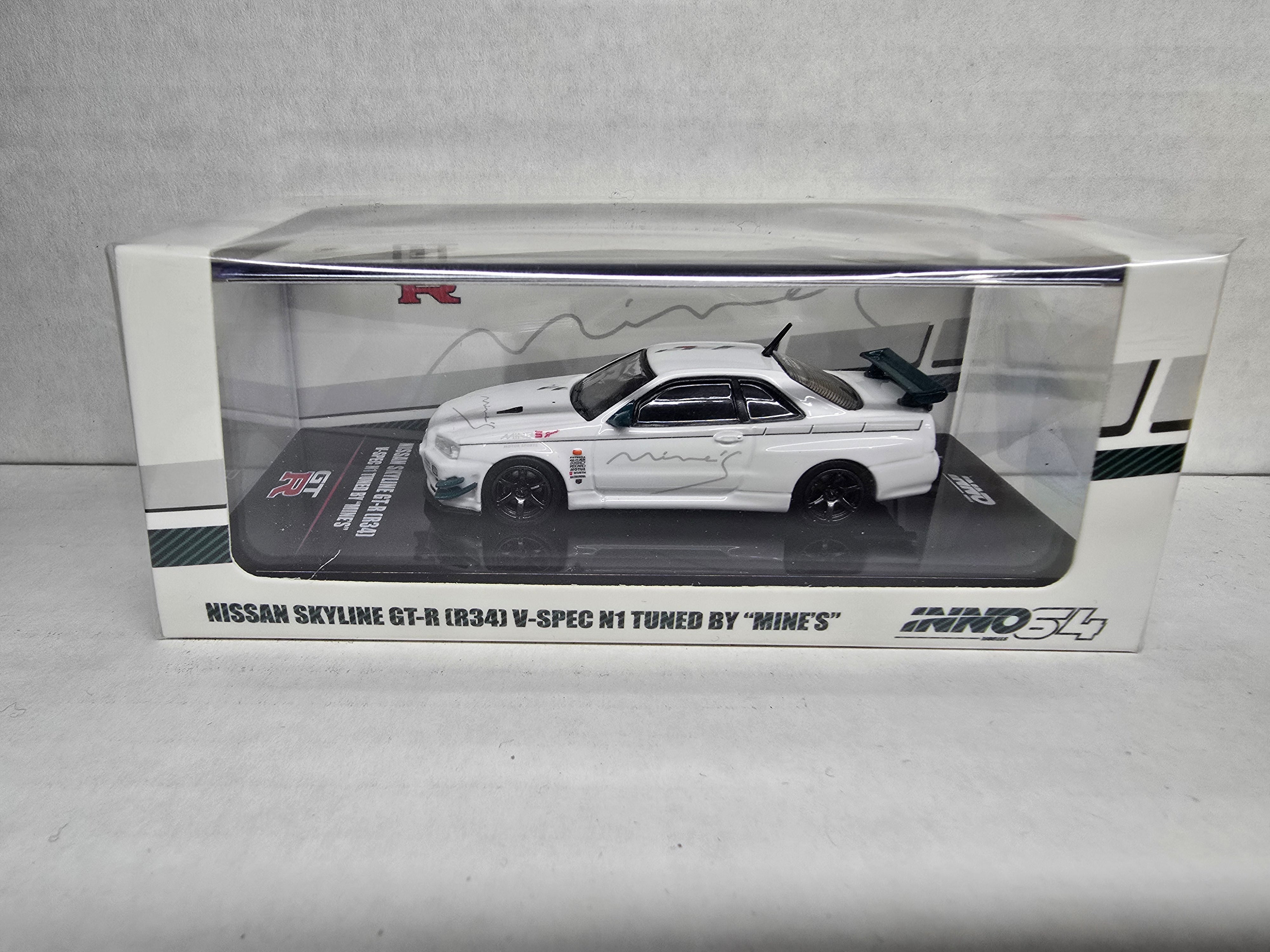 Inno64 Nissan Skyline GT-R R34 V Spec N1 Tuned by Mines – Chase Diecast ...