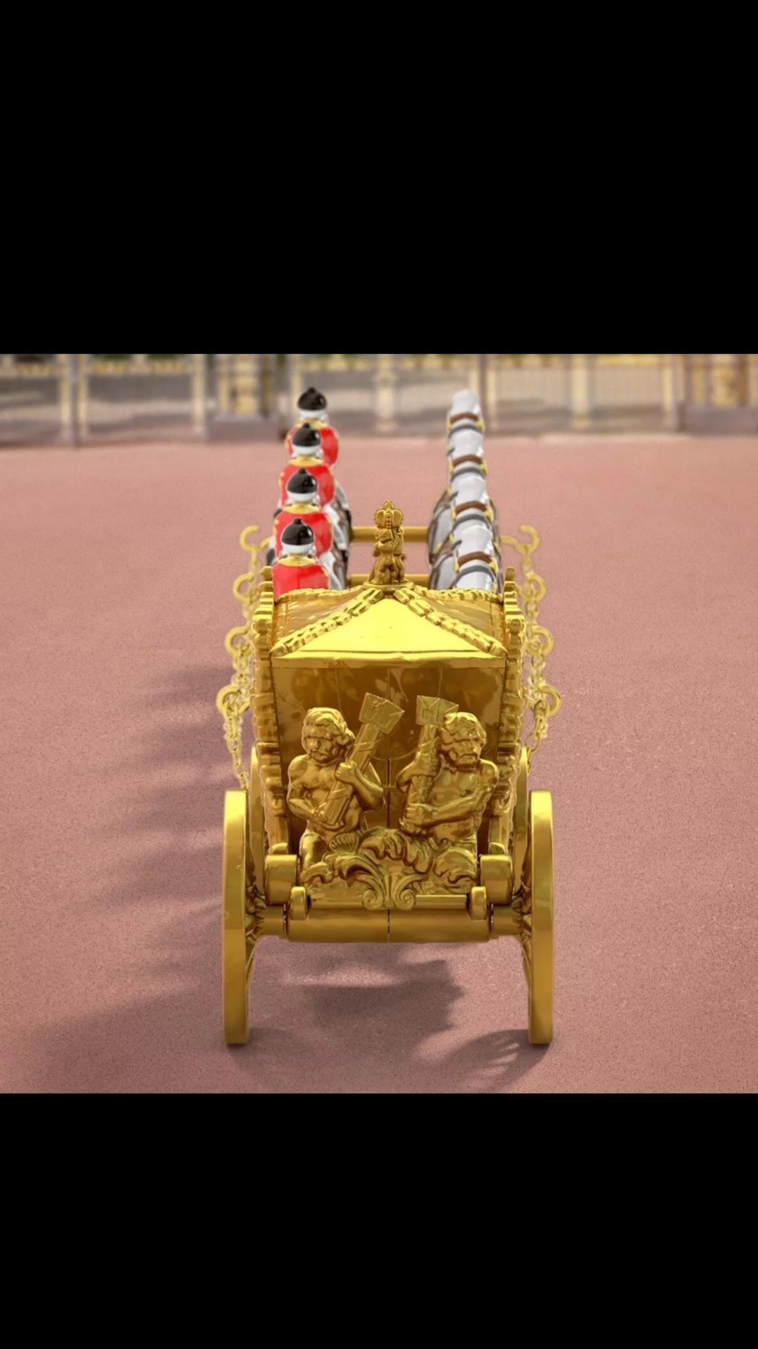 Matchbox 2023 Coronation King Charles III Gold State Coach