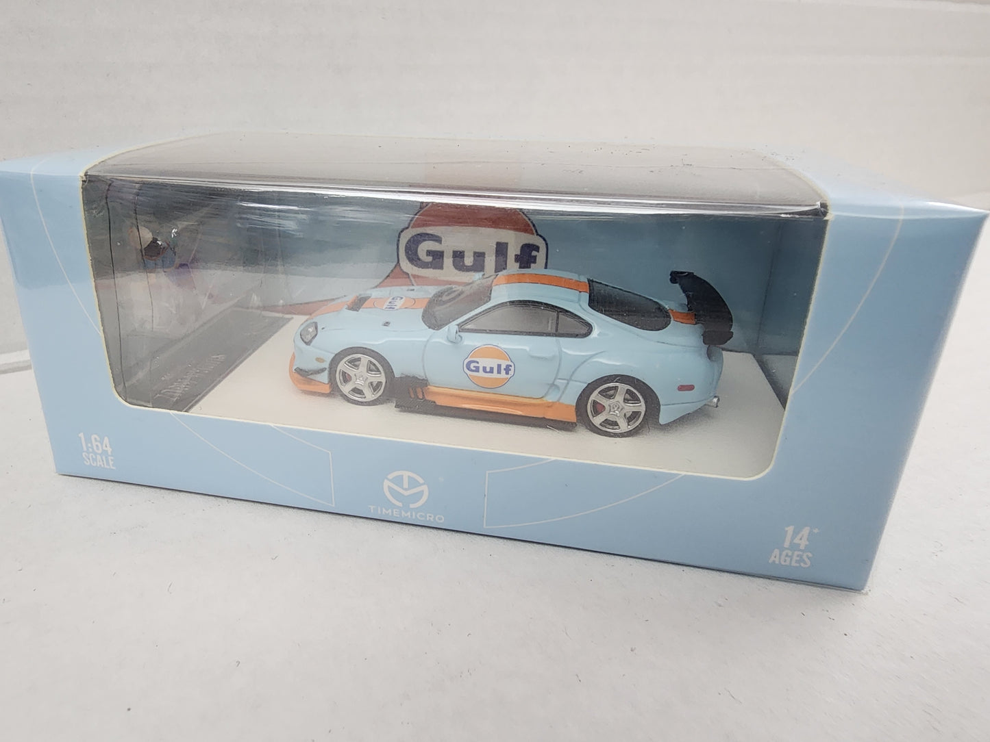 Timemicro 1/64 Toyota Supra Mk4 A80Z Widebody Spec Gulf Livery