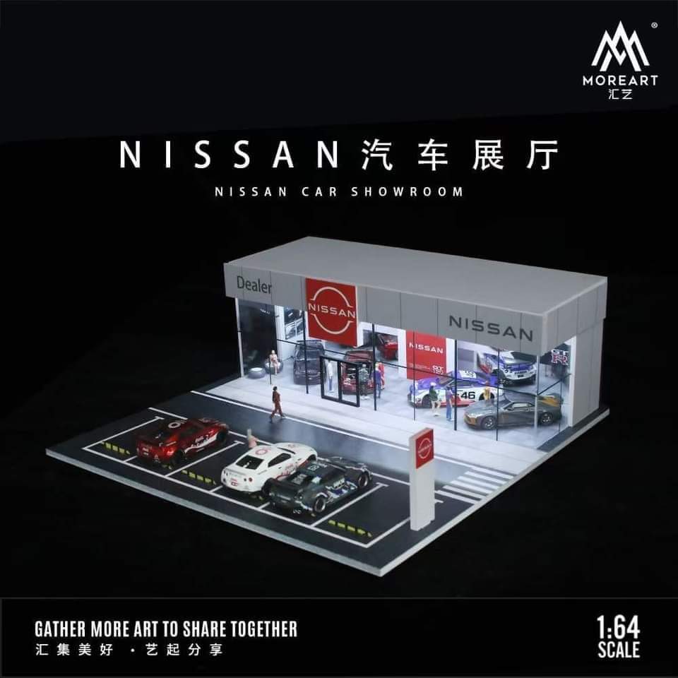 MoreArt 1/64 Nissan showroom Diorama