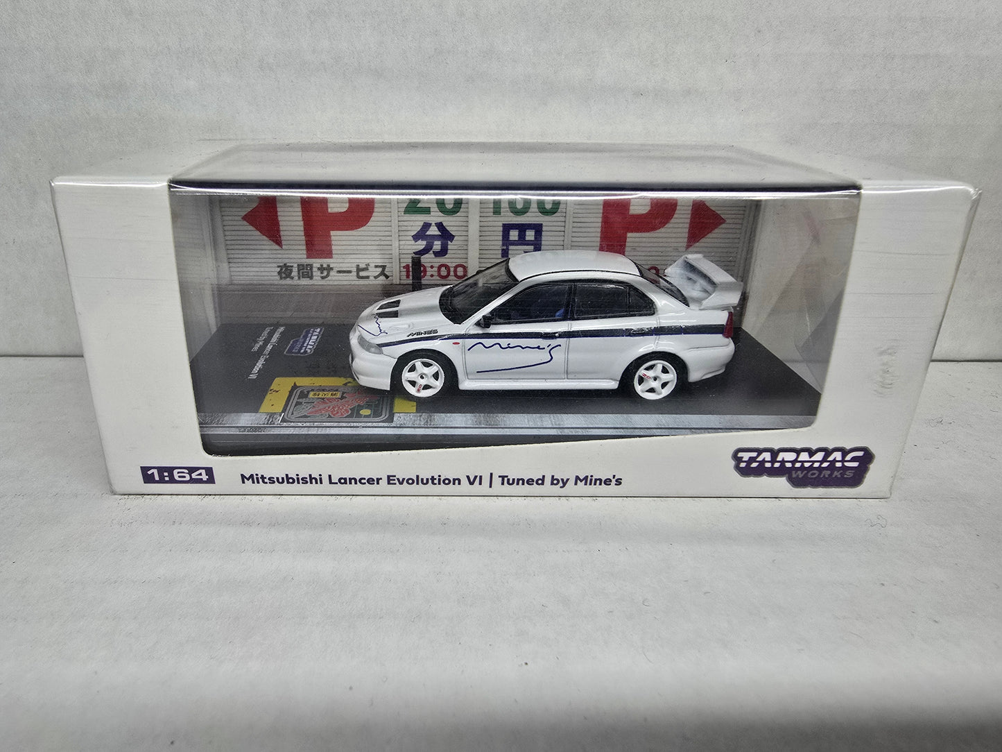 Tarmac Works 
Mitsubishi lancer Evolution VI tuned by Mines