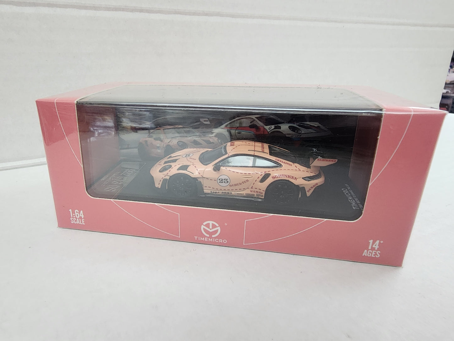 Timemicro 1/64 Porsche 992 Gt3 RS In Pink