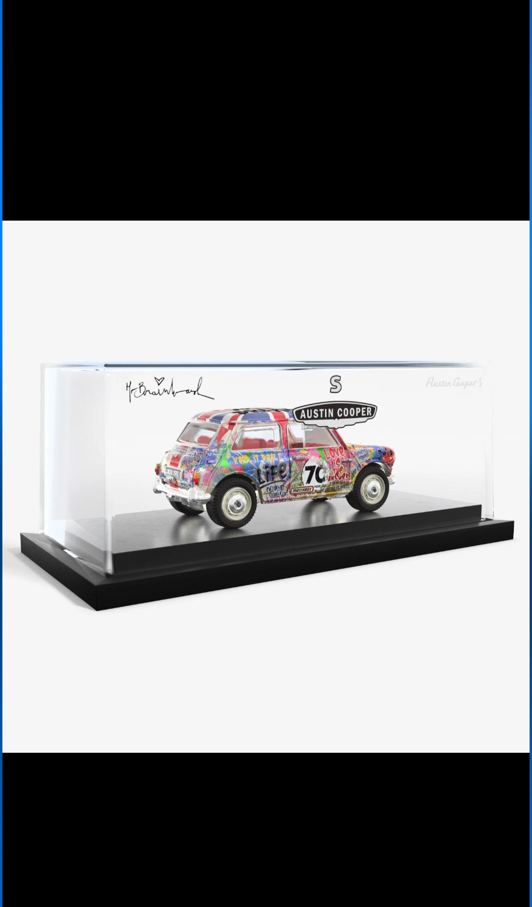 Mattel Matchbox x Mr Brainwash 1964 Austin Mini Cooper S Grafitti JCK45-9993
