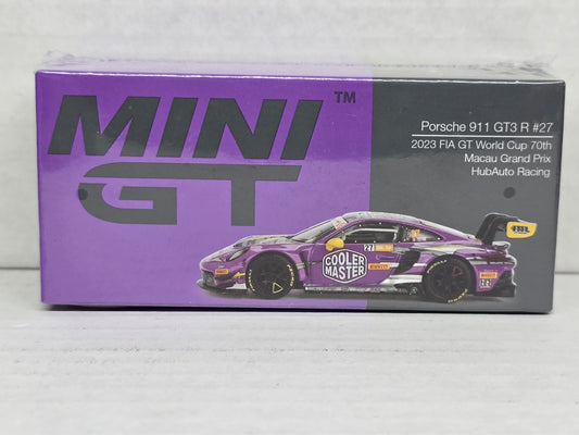 Mini Gt 
Porsche 911 Gt3 R #27
2023 FIA Gt World Cup70th
Macau Grand Prix
HubAuto Racing