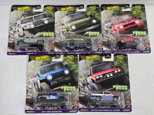 Hot wheels Premium Terra Trek complete set of 5