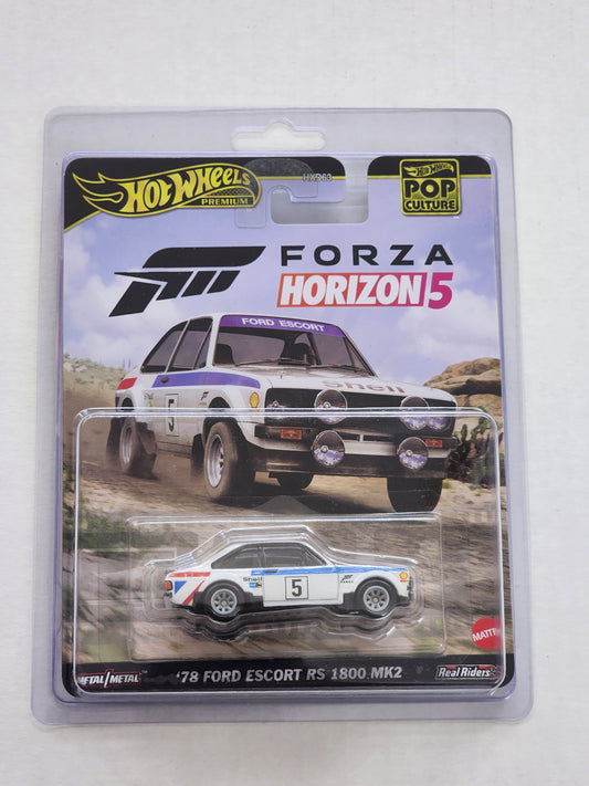 Hot wheels Premium Pop culture Forza Horizon 5 78 Ford Escort Rs 1800 Mk2