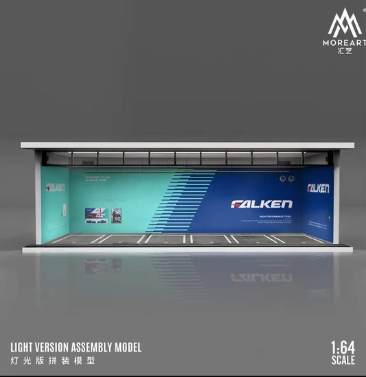 MoreArt 1/64 Falken Light up Assembly scene Diorama