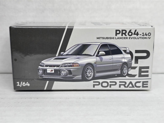 PopRace 
Mitsubishi lancer
Evolution IV
Grey 
#140