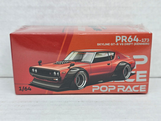 PopRace 
Nissan GT-R V8 Drift Kenmeri 
Orange 
#173