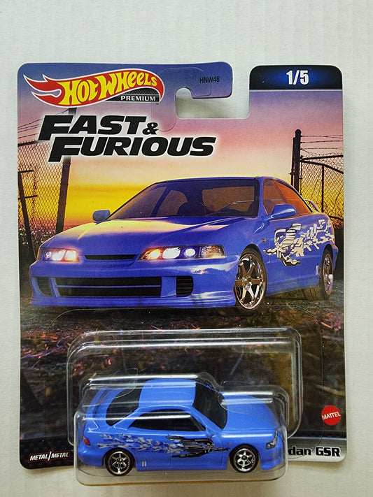 Hot Wheels Premium fast and furious Custom Acura Integra sedan Gsr Honda