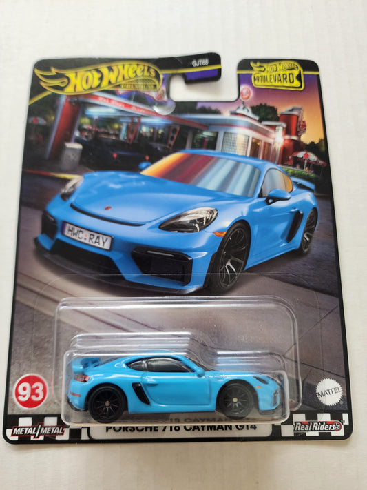 Hot wheels Premium Boulevard No.93 Porsche Cayman 718 Gt4