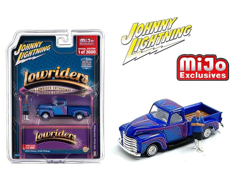 Johnny lightning Lowriders with figures 1950 Chevy 3100 Pick up