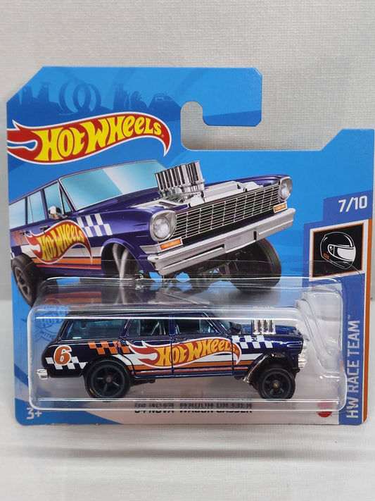 Hot wheels 2021 64 nova wagon gasser short carded super treasure hunt