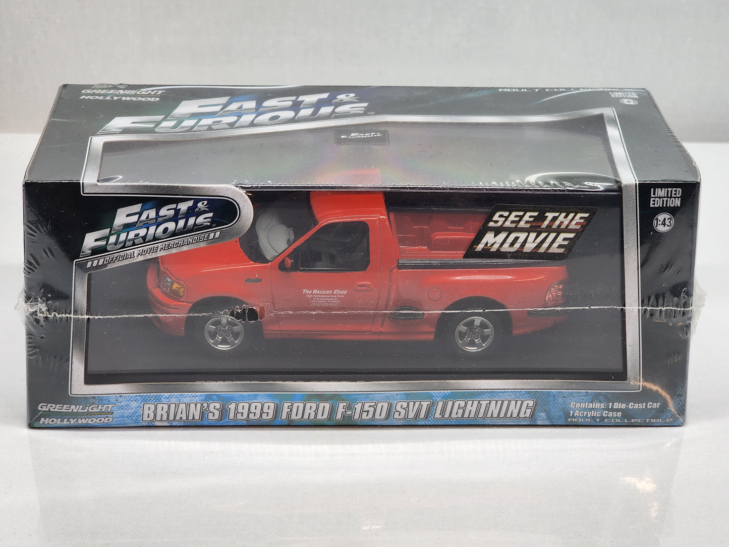 Greenlight Hollywood Fast and Furious Brian's 1999 Ford F150 Svt Lightning