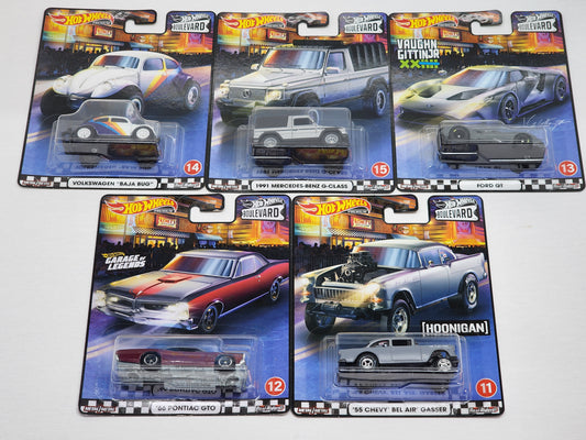 Hot wheels Boulevard  no.11-15 set