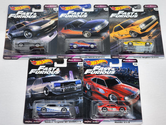 Hot wheels Fast Rewinds set Fast and furious