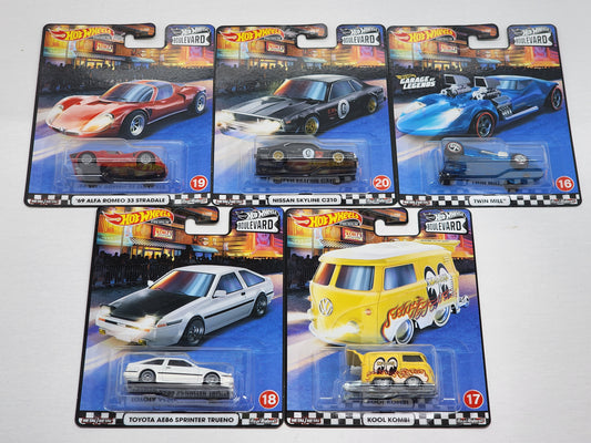 Hot wheels Boulevard 16-20 set